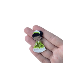 Aplique Princesa Tiana Acrílico (5cm) - 2 unidades - comprar online