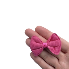 Aplique Lacinho Crochê Rosa Pink - 2 Unidades - ApliqueMe | Apliques incríveis para seu artesanato!