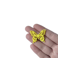 Aplique Borboleta Vazada Amarela Lonita Glitter - 2 unidades na internet