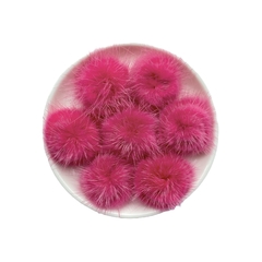 Aplique Pompom Pelinho Pequeno Metade Pink