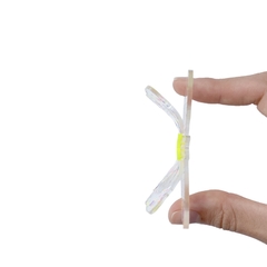 Aplique Borboleta Dupla Transparente Amarelo Neon GG - 2 unidades - ApliqueMe | Apliques incríveis para seu artesanato!