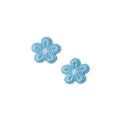 Aplique Florzinha Estilo Tricot Miolo Branco - 2 unidades - loja online
