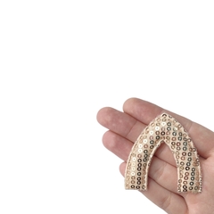 Aplique Orelha Gatinho Vazada Paetê Bronze - 2 unidades - comprar online