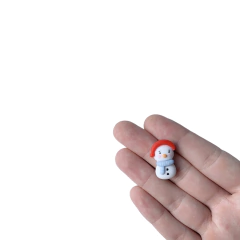 Aplique Boneco de Neve Natalino Tímido - 2 unidades - comprar online