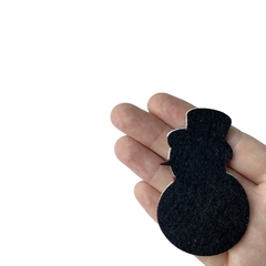 Aplique Boneco de Neve Chapéu Dourado Lonita Glitter - 2 Unidades na internet