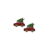 Aplique Carrinho Vermelho com Árvore de Natal