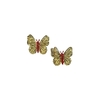 Aplique Borboleta Dupla Dourada Glitter