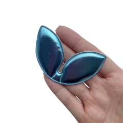 Aplique Orelha Coelhinho Cintilante Azul - 2 unidades - comprar online