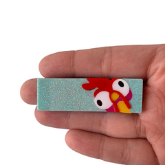 Aplique Hair Clips Galo Heihei Acrílico (Moana) - 2 unidades - comprar online