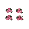 Aplique Flor Tripla Estilo Bordado Rosa