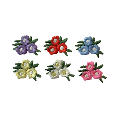 Aplique Flor Tripla Estilo Bordado