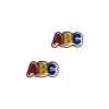 Aplique ABC Folha de Caderno Colorido Acrílico - 2 unidades