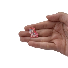 Aplique Micro Baby Unicórnio Rosa Plano Brilho - 4 unidades - comprar online