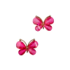Aplique Borboleta Dourada com Pink - 2 unidades