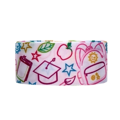 Fita Gorgurão Sakura Estampada Escolar Mochila Solzinho