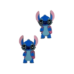 Aplique Stitch Escolar com Óculos