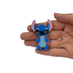 Aplique Stitch Escolar com Óculos