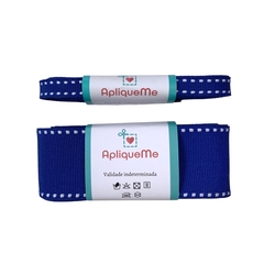 Fita Gorgurão Pespontada Sanding Azul Royal