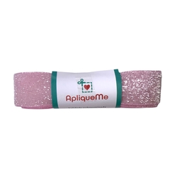Fita Lurex Esponjosa Lilás Rosado - 3 metros - ApliqueMe | Apliques incríveis para seu artesanato!