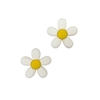 Aplique Flor Pétala Costurinha Branca Emborrachado (3cm) - 2 unidades - comprar online