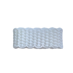 Fita Tule Bordado Escalope Margaridas (38mm) - loja online
