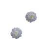 Aplique Flor Tecido Miolo Pistilo Off White 