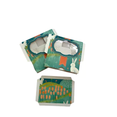Caixa Retangular Páscoa Pequena com Visor Natureza - 2 unidades - ApliqueMe | Apliques incríveis para seu artesanato!