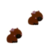 Aplique Capivara Tímida Acrílico