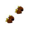Aplique Capivara Fadinha Acrílico