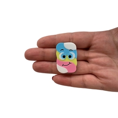 Aplique Bala Marshmallow Pequeno Acrílico