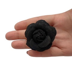 Aplique Flor de Tecido Veludo Cotelê