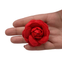 Aplique Flor de Tecido Veludo Cotelê