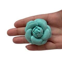 Aplique Flor de Tecido Veludo Cotelê