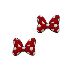 Aplique Lacinho Minnie Vermelho Emborrachado (3cm) - 2 unidades - comprar online