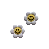 Aplique Flor Emoji Branca Emborrachado - 2 unidades - comprar online