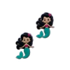 Aplique Sereia Cabelo Preto Estrela Rosa Emborrachado - 2 unidades - comprar online