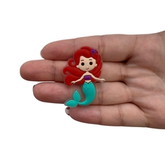 Aplique Sereia Cabelo Vermelho Estrela Lilás Emborrachado - 2 unidades na internet
