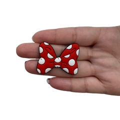 Aplique Lacinho Minnie Vermelho Emborrachado (3cm) - 2 unidades na internet