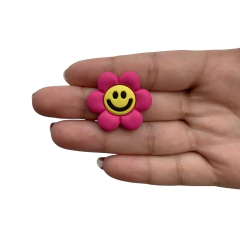 Aplique Flor Emoji Pink Emborrachado - 2 unidades na internet