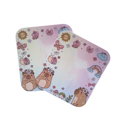 Cartela Personalizada 250G Capivara (9x10cm) - 10 unidades - comprar online