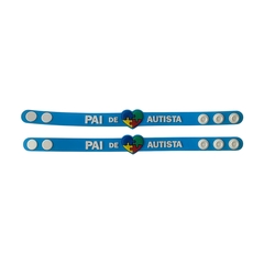 Pulseira Emborrachada Pai de Autista - 2 unidades - comprar online