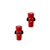 Aplique Bala Tubes Vermelho Emborrachado - 2 unidades - comprar online