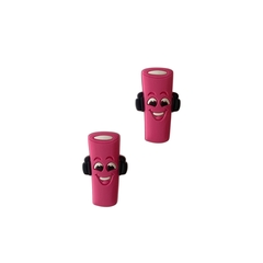 Aplique Bala Tubes Rosa Emborrachado - 2 unidades - comprar online