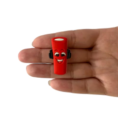 Aplique Bala Tubes Vermelho Emborrachado - 2 unidades na internet