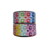 Fita Sinimbu Jeans Estampado Quadriculado Coração Colorido (38mm) - 10 metros - comprar online