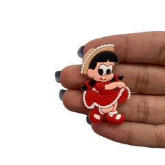Aplique Mônica Vestido Vermelho Caipira Emborrachado - 2 unidades na internet