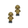 Aplique Bobbie Goods Cachorrinho Botas Azul Corpinho Plano - 2 unidades - comprar online