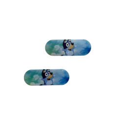 Aplique Hair Clips Bluey Aquarela Plano