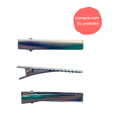 Bico de Pato Quadrado Prateado (4.5cm) - comprar online