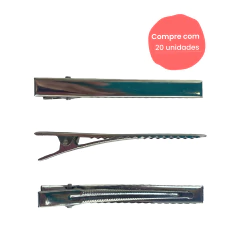 Bico de Pato Quadrado Prateado (7.5cm) - comprar online